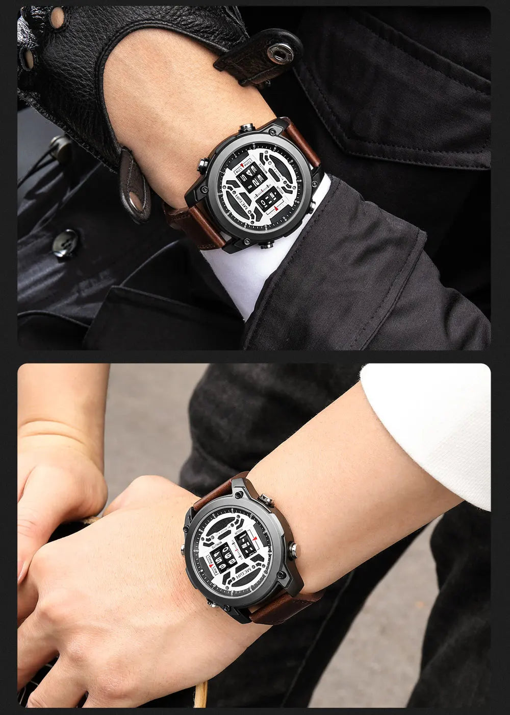 Luxury Roller Numbers Quartz Watch