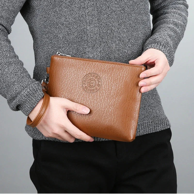 Casual Clutch Bag  Soft Leather