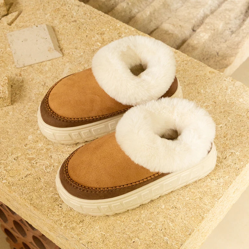 Frosty Fleece Moccasins