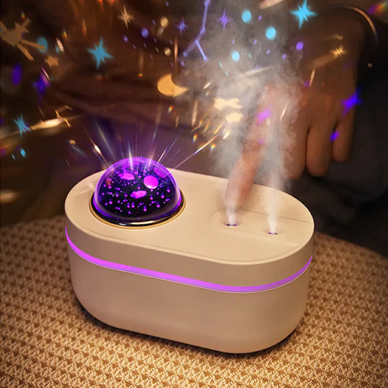 Colorful Romantic Projection Lamp Air Humidifier