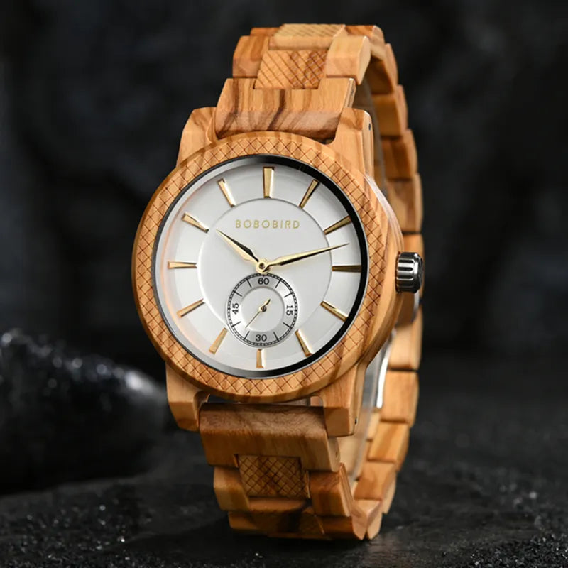 Wooden Simplicity Color Contrast Unique Wristwatch