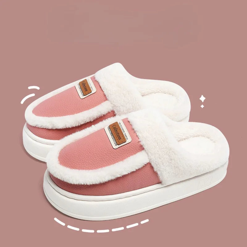 Cozy Faux Fur Slip-On Slippers