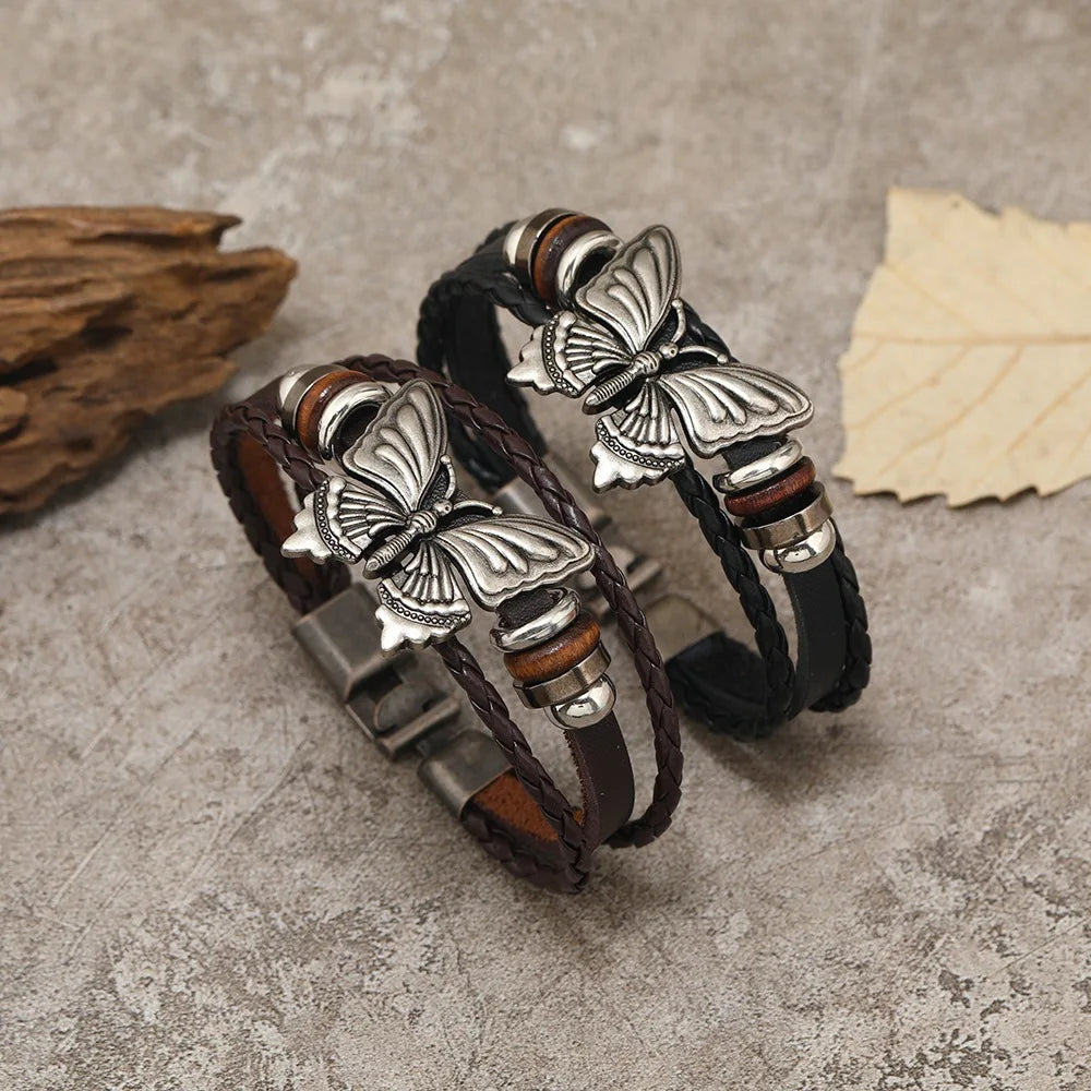 Monarch Leather Bracelet